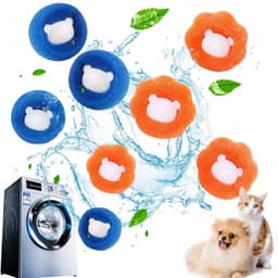 Herbruikbare Haarballen voor Wasmachine, 8 Stuks — thumbnail 1