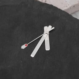 1Set Horloge Bewegingen Wijzers Zilver Compatibel met 6105 NH35 NH36 7S26 7002 Precisie — thumbnail 3