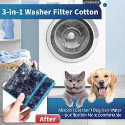 6 stuks herbruikbare huisdierhaarverwijderingsballen voor wasmachine en droger, verwijdert hondenhaar, kattenhaar, lint en vacht, wasmachinebescherming tegen haarballen, 6 stuks, blauw — thumbnail 5