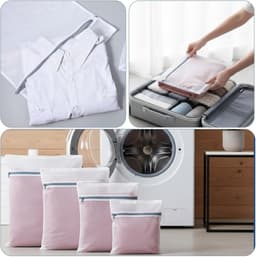 4 Stuks Wasnetjes voor de Wasmachine, Duurzame Netwaszakken voor Delicate Kleding, Ideaal voor Studenten en Reizen, Bescherming en Organisatie — thumbnail 2