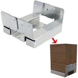 10 STKS 6x6 Betonnen Dek Post Anker Base Verstelbare Metalen Post Beugel Post Base Houder — thumbnail 1