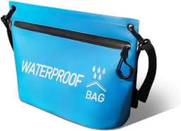 Tas om mee te zwemmen, IPX4, strandtas, enkele tas met verstelbare riem, print, waterbestendig, hemelsblauw, voor reizen, strand, camping, watersport en outdoor — thumbnail 1