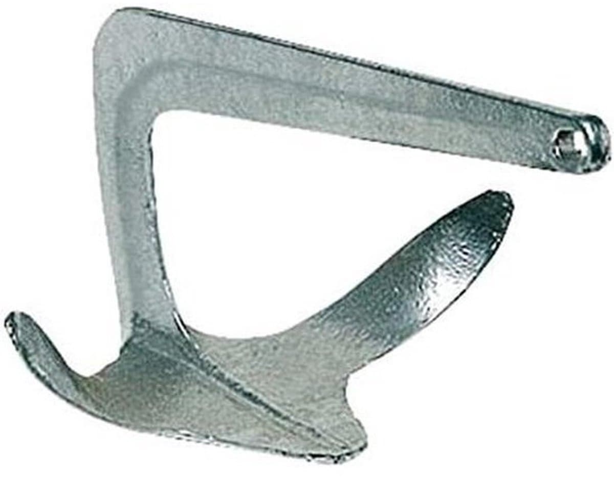 Scheep Anker - Vaartuig Anker - Boot Stabiliseren - Drie Bladen - 3 Kilogram - Zilverkleurig — afbeelding 1