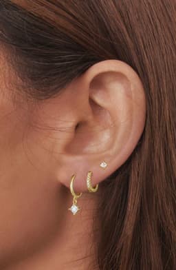 oorbellenset - zilveren oorbellen voor dames 3 stuks oorbellen sets voor meervoudige piercings meisjes verjaardagscadeaus zacht juweel voor vriendin vrouw moeder kerstkousenvulling — thumbnail 5