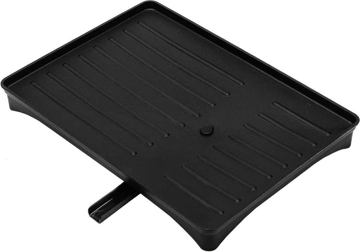Lekbak Keuken - Afvoerbak Vaat - Aanrecht Organiseren - Verstelbaar Afvoerkanaal - 42 x 30 cm - Zwart — afbeelding 1