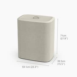 VALI® Wasmand - Wassorteerder - Wasbox - Beige - 40cm x 60cm x 71cm — thumbnail 5