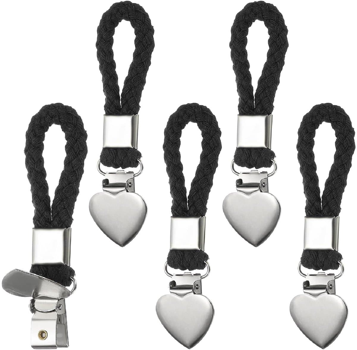 Dailygoods - 5 Stuks Hangende Theedoekclips - Zwart — afbeelding 1