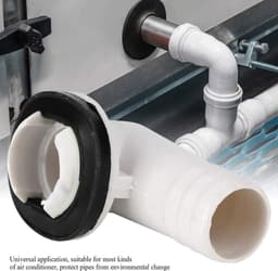 Afvoer Connector - Airco Afvoer Waterafvoer - Airco Water Afvoeren - Universele Toepassing - 4.7 cm Buitendiameter - Zwart — thumbnail 4
