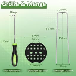 Grondanker - Verzinkt Staal - 150 Stuks - 150 x 25 mm - Duurzame Tuinbevestiging voor Diverse Toepassingen — thumbnail 5