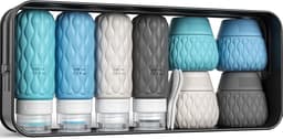 8 Stuks Reisflessen voor Toiletartikelen, 100ml/50ml Siliconen Reisflessen Set, Lekvrij Reisflessen Reisflessen Containers voor Shampoo Conditioner Lotion Crème — thumbnail 1