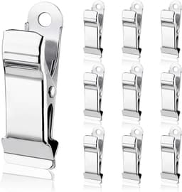10 stuks metalen klemmen, 1,3 cm brede metalen klemmen, zilveren krokodillenklemmen, gordijnklemmen, antislip, mini-wasknijpers voor knutselwerk, kantoorpapier, foto's, gordijnen, jurk — thumbnail 1
