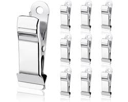 10 stuks metalen klemmen, 1,3 cm brede metalen klemmen, zilveren krokodillenklemmen, gordijnklemmen, antislip, mini-wasknijpers voor knutselwerk, kantoorpapier, foto's, gordijnen, jurk