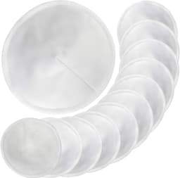 Dailygoods- Borstvoedingspads 12 Stuks - Herbruikbare Bamboe/Katoenen - Zachte/Absorberende - Waszak - 11 cm - Luxe Ontwerp - Zoogkompressen — thumbnail 1