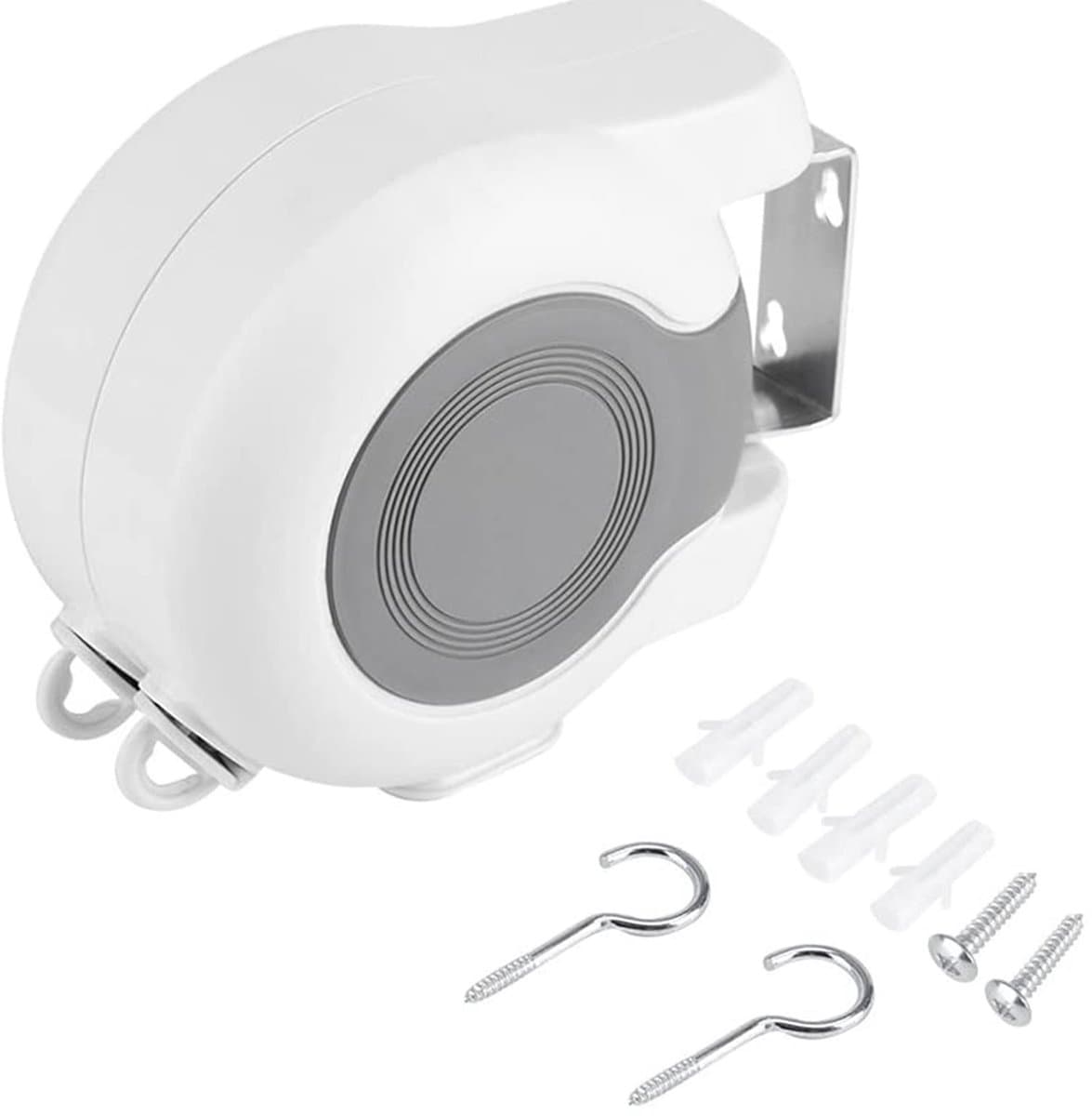Dailygoods- Waslijn Intrekbaar - Dubbele Lijn - Wandgemonteerd - Ruimtebesparend - 26 Meter Droogtijd - Voor Binnen/Buiten - Drooglijn — afbeelding 1
