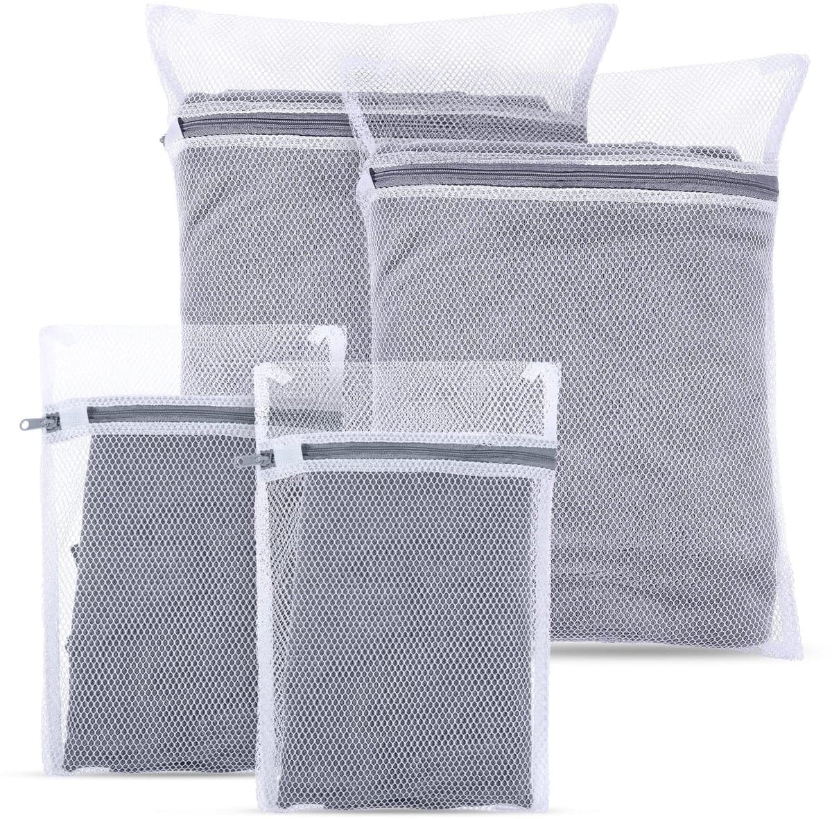 Solidchoice- Waszak - 4 Stuks - Mesh Waszakken met Rits - 30 x 20 cm / 40 x 30 cm - Ondergoed / Bh's / Sokken - Duurzaam Polyester - Bescherming tegen Verkleuren - Wasmachinezak — afbeelding 1