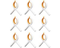 9 stuks antislip handdoekknijpers - zonnebank handdoekknijpers, plastic handdoekclips, grote wasknijpers met sterke grip voor strand, zwembadstoelen, wasgoed, ligstoelen en ligbedden