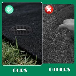 haken 50 stuks grondankers+50 stuks sluitringen, grondankers voor onkruiddoek met een haak,U-vormige grondnagels 150x40mm - Ø2,5mm voor tuinen,kunstgras,kamperen,buisbevestiging (101) — thumbnail 5