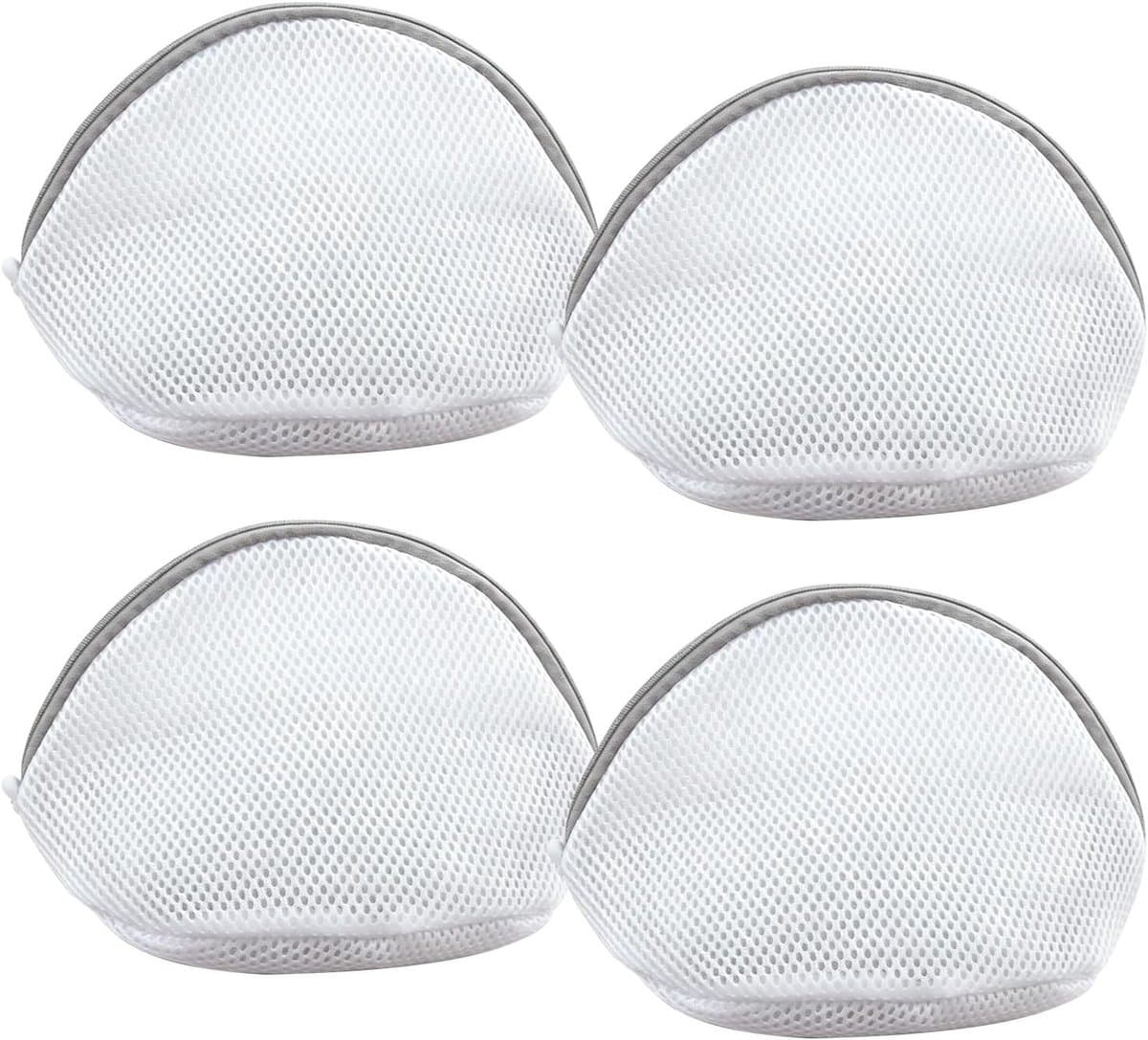 Wasnet voor delicate kleding, waszakken voor ondergoed en sokken, herbruikbare netten met ritssluiting, waterdoorlatend en beschermend, 4 stuks, 18 x 15 cm, ideaal voor wassen en onderhoud van lingerie — afbeelding 1