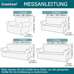Moderne Stretch Sofa Cover van Jacquard voor 3-Zitsbank - Elastische Bescherming voor Huisdieren in de Woonkamer - Ideaal voor Honden en Katten — thumbnail 4