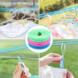 antislip waslijn, 3 stuks, 10 m, campingaccessoires, outdoor, voor — thumbnail 3
