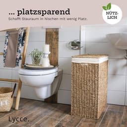 Gevlochten zeegras wasmand voor in een nis - Opbergruimte in verschillende maten — thumbnail 2