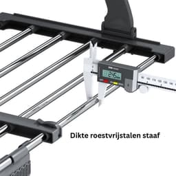Zolvano® Wasrek Hangend Trapgat - Voor Radiator - Droogrek Ophangbaar-65D x 35B x 5H — thumbnail 3