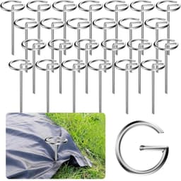 SnelShoppen - 100 Stuks Ø 4 mm Grondankers voor Worteldoek - Duurzaam Tuinaccessoire voor Stabilisatie en Bevestiging van Tuinmaterialen - Ideaal voor — thumbnail 1