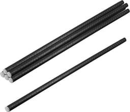 Pack van 6 Grondankers van Staal, Stevige Lange Rebar Staven voor Beton en Houtversterking, Zwart, 40 x 1 cm, Ideaal voor Tuin- en Bouwprojecten — thumbnail 1