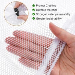 Set van 3 waszakken voor wasmachine, mesh wasnetten met trekkoord, beschermt kleding tegen vervorming en slijtage, maten 30 x 40, 40 x 50, 50 x 60 cm — thumbnail 5