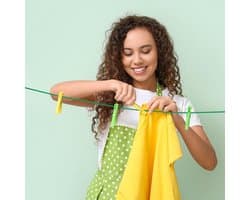 Waslijn - Polyester - Scheurvast - Weer- en UV-bestendig - Voor Huishouden, Tuin en Camping
