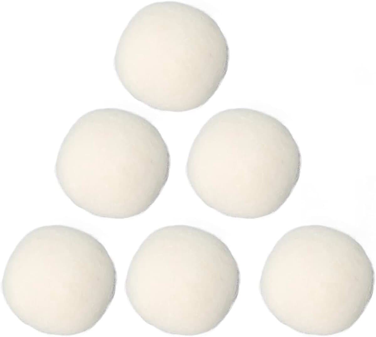 Ball, 6 Stuks Wol Dryer Balls Adsorbeert Onzuiverheden Vermindert Statische Elektriciteit Hoge Dichtheid Ontvochtiging voor Thuis (4cm) — afbeelding 1