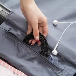 2 stuks waslijn, draagbare reiskledinglijn met haken en zuignappen, intrekbare elastische reiswaslijn voor camping, outdoor, hotel, reizen — thumbnail 3