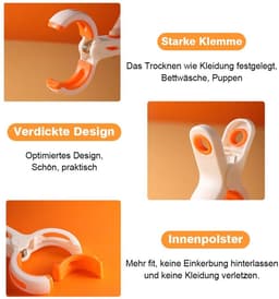 Dailygoods- Handdoekklemmen Grote Grip - 12 Stuks - Antislip Klemmen - Winddichte Clips - Lichtgewicht - Robuuste Constructie - Wasklemmen — thumbnail 3