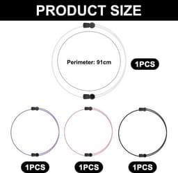Dailygoods- Kledingtouwen 4 Stuks - Elastische Kledingtouwen - Verstelbare Kledingtouwen - Gereedschap voor Kleding - Accessoires voor Kleding - Duurzaam Touw 91 cm - Kledingaccessoires — thumbnail 5