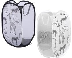 Opvouwbare Wasmand - Polyester - Pop-up Design - Ademend Mesh - Voor Thuis en Onderweg