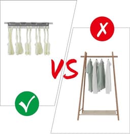 Sokkenhouders voor wasrek - 8 stuks - Antislip functie - Vier kleuren — thumbnail 3