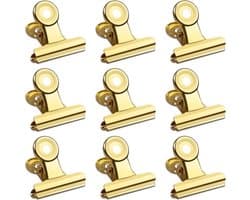 Verpakking van 30 - 1,22" (31 mm) mini metalen scharnierclips - kleine bull clips - ordners/rekeningklemmen - voor kantoor/thuis/school/winkel