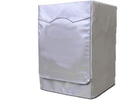 Wasmachinehoes - Wasserdicht Stof UV-Bescherming - 1 Stuk 55x60x85 CM - Stoffrontlader Afdekking met Ritssluiting - Voor Wasmachine en Droger - Zilverkleurig