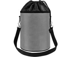 Wasknijper Organizer - Kledinghanger Tas - Wasknijpers Opbergen - Trekkoord Ontwerp - 19x19x24cm - Grijs
