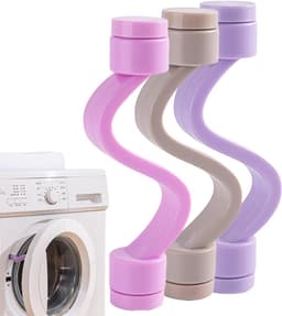 Deursteun voor wasmachine - 3,94 inch flexibele rekwisiet, 3-delige set voor droger en wasmachine, voorkomt geurvocht met eenvoudige installatie | Accessoires voor huishoudelijke apparaten voor het — thumbnail 1