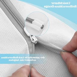 Set van 5 Wasnetten, Herbruikbare Waszak voor Reizen, Ideaal voor Blouses, Beha's en Sokken, Transparante Organiser met Rits — thumbnail 5