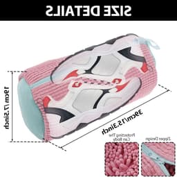 Waszak voor Schoenen - Herbruikbare Wasnet voor Sneakers en Sportschoenen met Rits - Bescherming en Hygiëne tijdens het Wassen in de Wasmachine — thumbnail 5