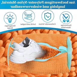 Schoenwaszak voor de Wasmachine, Geschikt voor Sneakers en Sportschoenen, Meerdere Kleuren, Duurzaam en Met Rits, Perfect voor Wassen van Schoenen — thumbnail 4