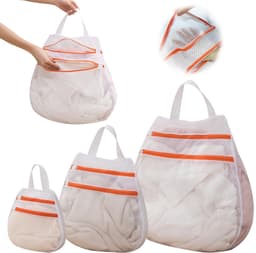 ZEYNOMAX- Waszak - Set van 3 - Polyester - Antislip - Waszakken voor wasgoed - Bescherming voor kleding - Afmetingen: 30x30/40x40/50x50 cm - Wasnet — thumbnail 1