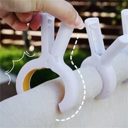 Plastic wasknijpers - Kledingklemmen - Kleding ophangen - Goede grip - 50 stuks - Blauw — thumbnail 3