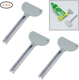 Dailygoods- Buis Squeezer - 3 Stuks - Metalen Tandpasta Dispenser - Duurzaam Ontwerp - Geschikt voor Crèmes - Vermindert Afval - 84x37mm - Tandpasta Knijper — thumbnail 4