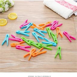 Wasknijpers - Kledingclips - Kleding Drogen - Sterke Grip - 48 Stuks - Kleurrijk — thumbnail 5