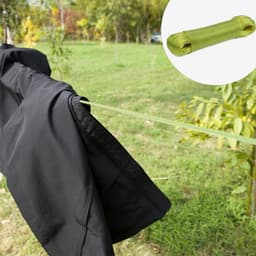 Waslijn met stalen kern - Stabiel droogkoord - Kleding drogen - Weerbestendig PVC coating - 50 meter lengte - Geel — thumbnail 3