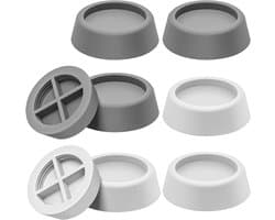 Anti-vibratie pads voor wasmachine 8 stuks - TPR rubber anti-slip blokken - schokdempers voor droger, vaatwasser, koelkast, loopband — afbeelding 1