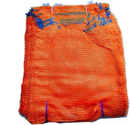 Netzakken - Raschel zakken - Vervoeren goederen - Met trekkoord - 50 x 78 cm - Oranje — thumbnail 2